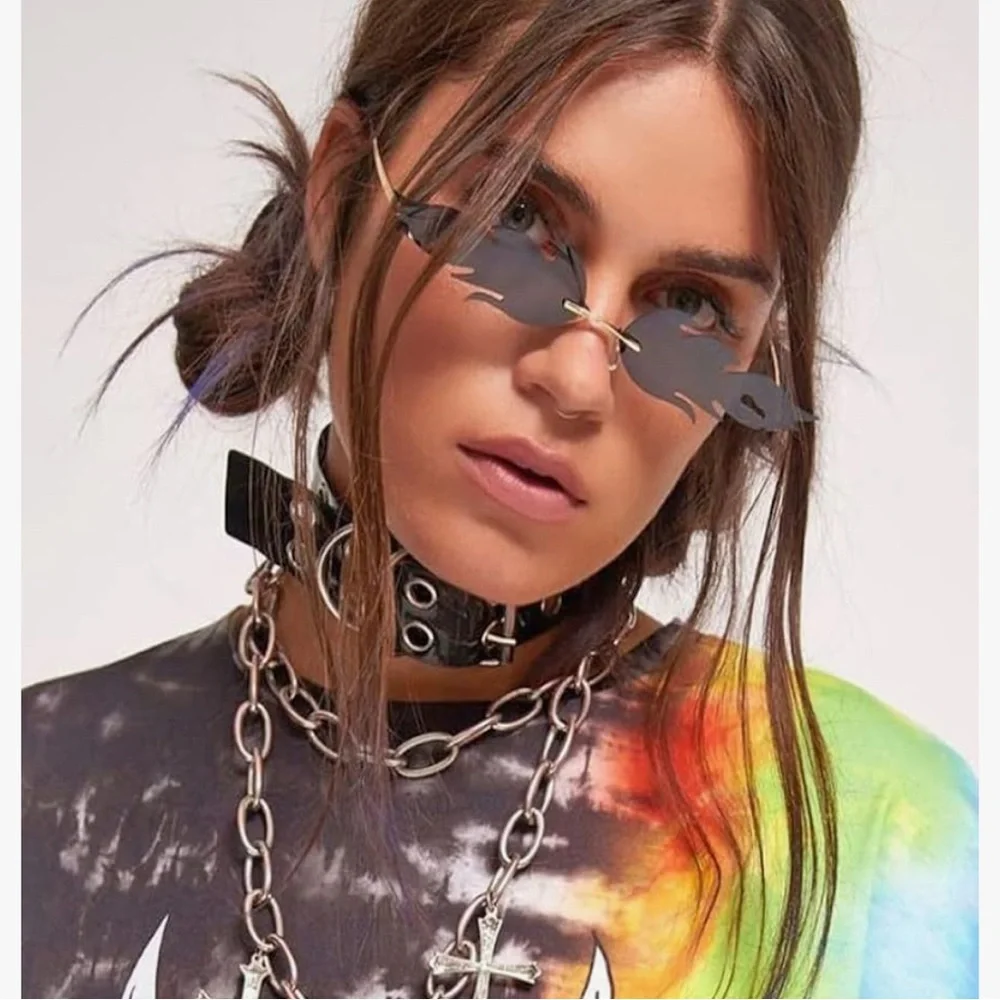 Flame Sunglasses Men or Women - Red, Black, Purple, Green